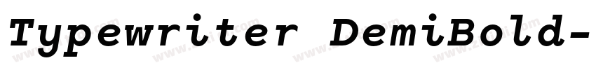 Typewriter DemiBold字体转换